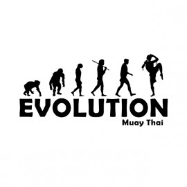 tee shirt Evolution muay thai blanc