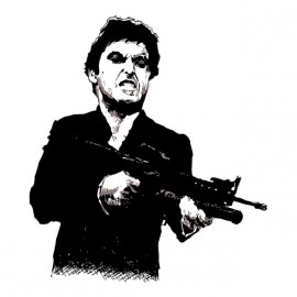 camiseta scarface tony montanan gigante