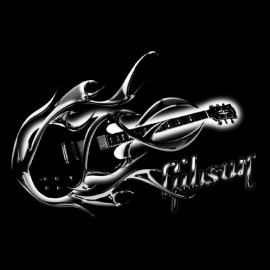 tee shirt gibson guitare 