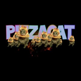 tee shirt pizzacat de l'espace