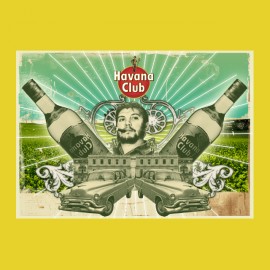 tee shirt havana club jaune