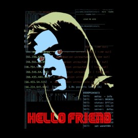 t-shirt hello friend mr robot