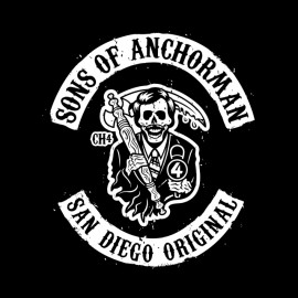 tee shirt anchorman noir