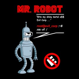 mr robot bender t-shirt