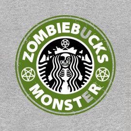 zombie monster starbucks t-shirt