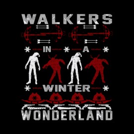 walking dead christmas t-shirt