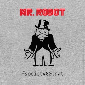 tee shirt mr robot f society dat