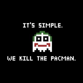 joker we kill pacman t-shirt