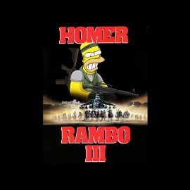 tee shirt rambo homer simpson