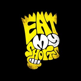 simsons bart eat my shorts t-shirt