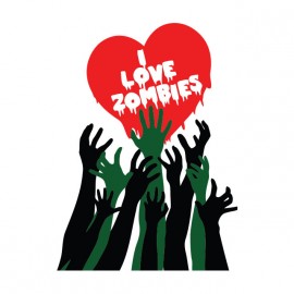 t-shirt i love zombies