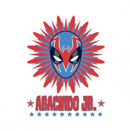 t-shirt wrestling Mexican aracnido