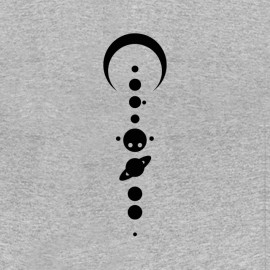 solar system planets symbol t-shirt