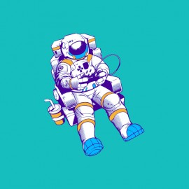 tee shirt astronaute gamer geek