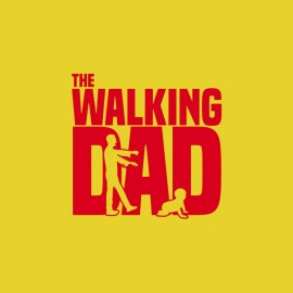 tee shirt the walking dad dur d etre papa