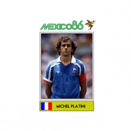 tee shirt michel platini mexico 86 panini