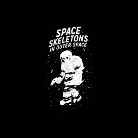 tee shirt space squelette