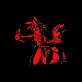 tee shirt goku et vegeta dragon ball