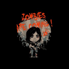 tee shirt zombies are coming daryl walking dead