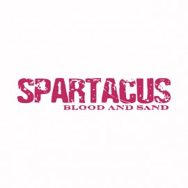 Tee shirt Spartacus rose/blanc