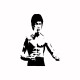 Tee shirt Bruce Lee noir/blanc