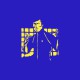 Tee shirt Bruce Lee jaune/bleu royal
