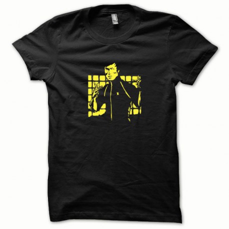 Tee shirt Bruce Lee jaune/noir