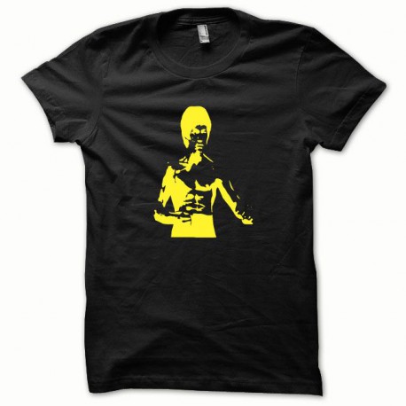 Tee shirt Bruce Lee jaune/noir