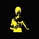 Tee shirt Bruce Lee jaune/noir