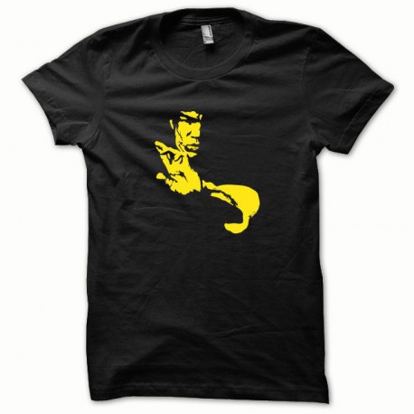 Tee shirt Bruce Lee jaune/noir