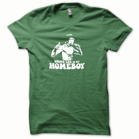Camiseta Bruce Lee frasco blanco / verde