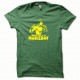 Tee shirt Bruce Lee jaune/vert bouteille