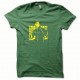 Tee shirt Bruce Lee jaune/vert bouteille