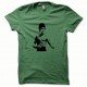 Bruce Lee Camiseta negro / verde botella
