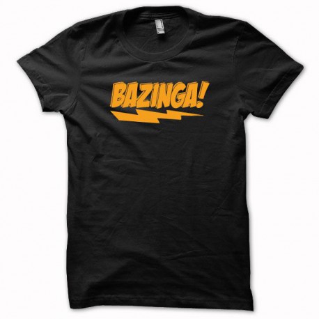 Shirt Sheldon Cooper Bazinga orange / black