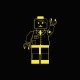 Tee shirt Parodie Lego Hitler jaune/noir