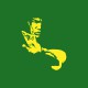 Tee shirt Bruce Lee yellow / green bottle