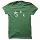 Tee shirt Bruce Lee blanc/vert bouteille