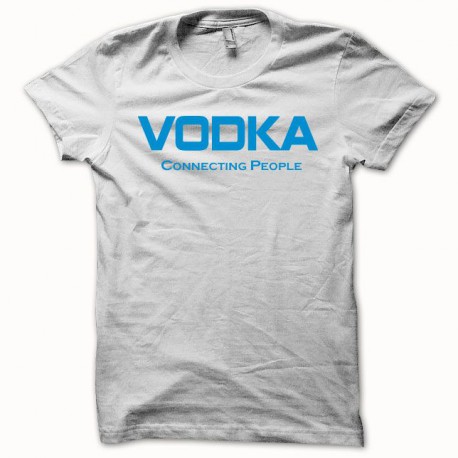 Tee shirt Vodka Connecting People noir/blanc