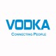 Camisa Vodka Connecting People Negro / Blanco