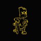 Tee shirt Bart simpson zombie﻿ noir