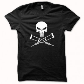 Tee shirt Jackass vs Punisher blanc/noir