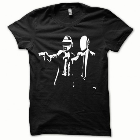 Daft Punk t-shirt white / black