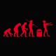 Evolución del zombi camiseta roja / negro