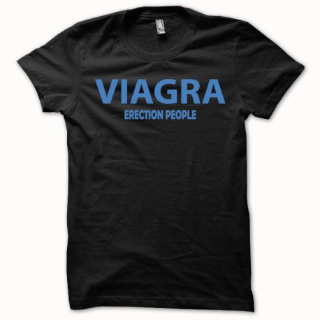 Tee shirt VIAGRA erection people bleu/noir slim fit