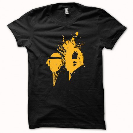 Tee shirt Daft Punk slim fit orange/noir