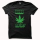 Shirt weed my lips green / black