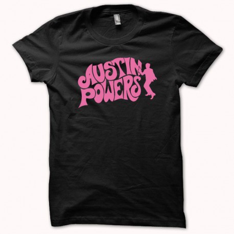 Austin Powers camisa rosa / negro