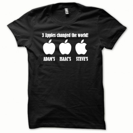 Steve Jobs de Apple camiseta blanca / negro