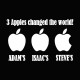 Steve Jobs de Apple camiseta blanca / negro